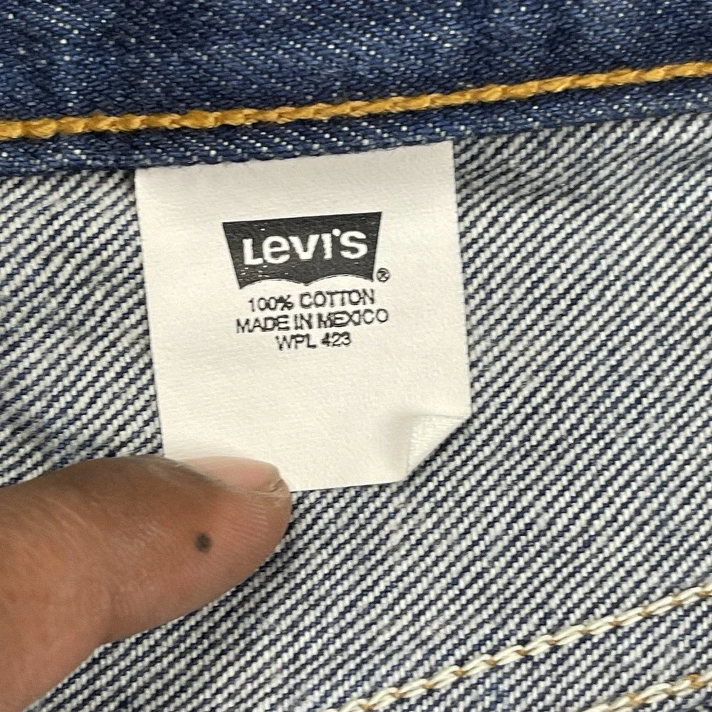 Vintage Levi's 501xx Men's 34x27 Jeans Red Tab Blue Denim Button Fly Straight
